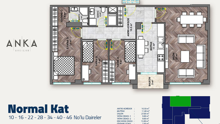 Anka Avcılar Kat Planları - 4