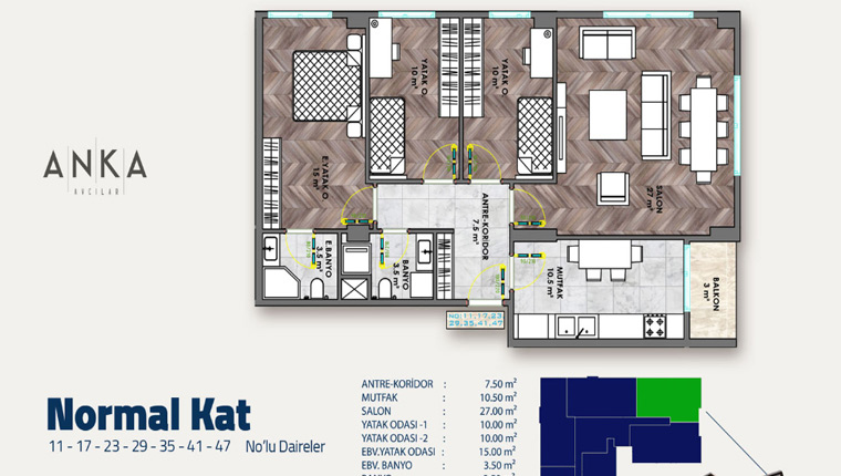 Anka Avcılar Kat Planları - 5
