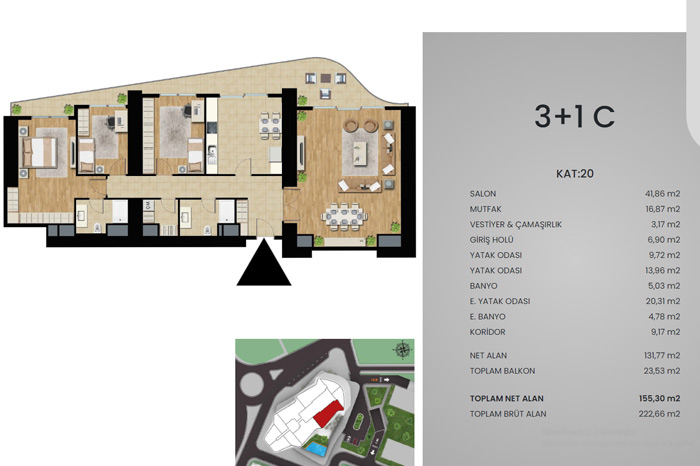Divan Residence İzmir Kat Planları - 6
